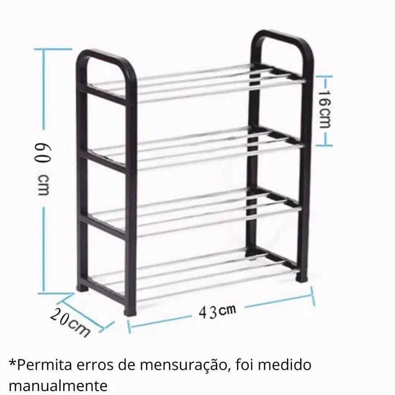 Sapateira e Organizador Minimalista Ajustável – Praticidade e Resistência para Seu Espaço