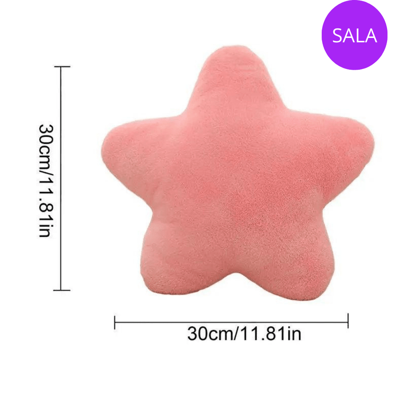 Almofada Estrela – Pelúcia Confortável e Aconchegante | Perfeita para Decoração e Descanso