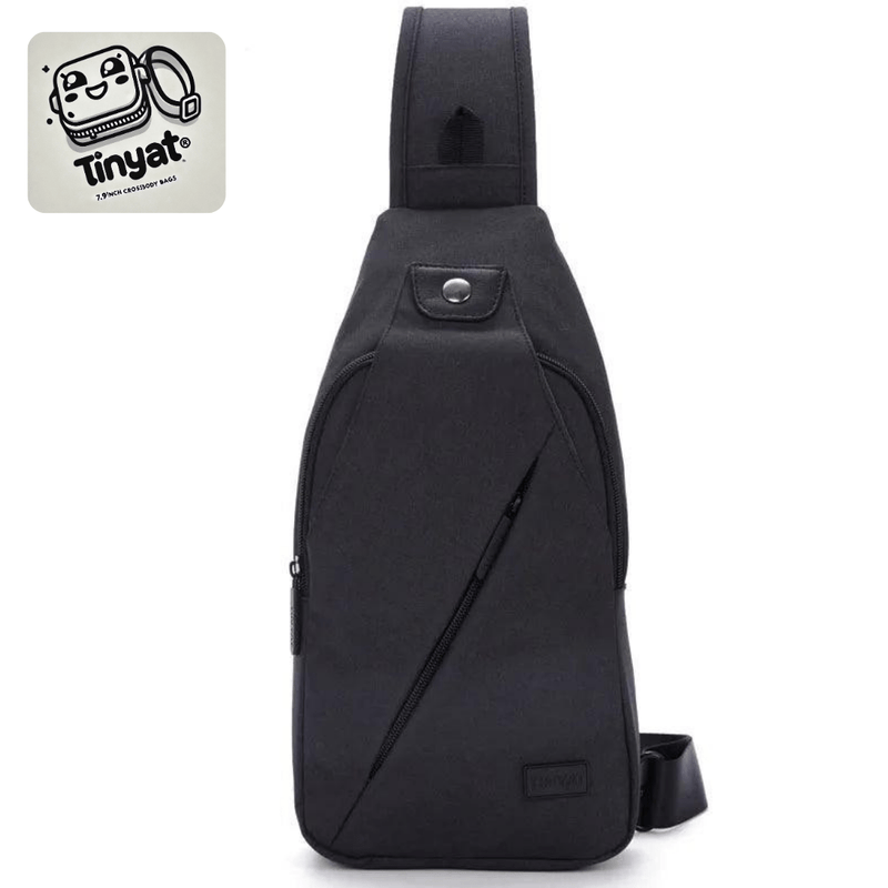 Bolsa tiracolo TINYAT preta – solução prática e direta para carregar  sem frescura ou complicação