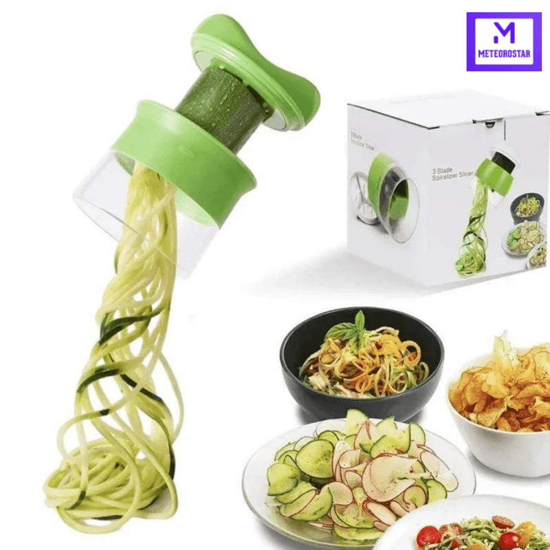 Espiralalizador portátil, fatiador de vegetais em espiral, cortador de macarrão, macarrão, espaguete, utensílios de cozinha
