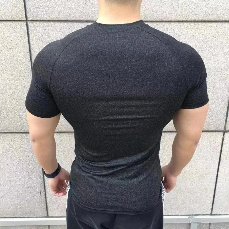 Tops de Treino Casual – Camiseta Masculina de Alta Qualidade para Resultados