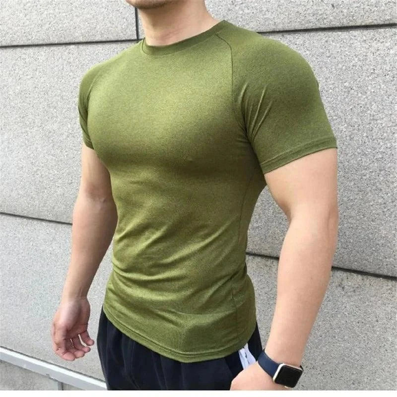 Tops de Treino Casual – Camiseta Masculina de Alta Qualidade para Resultados